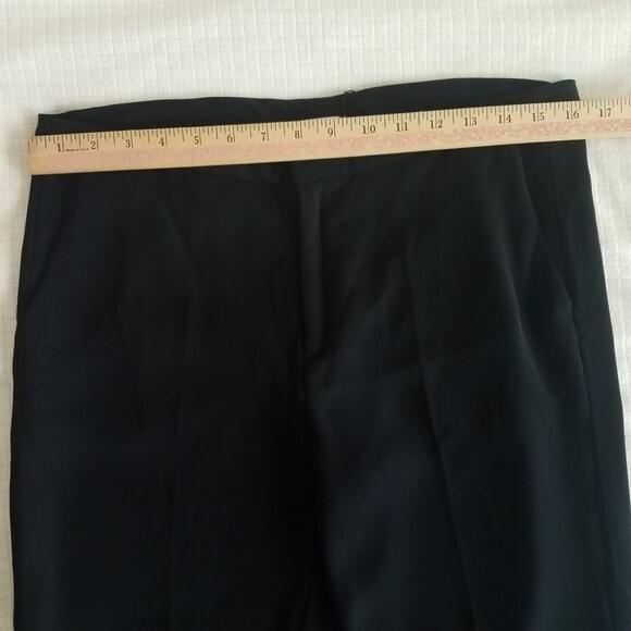 NWT Rozae Nichols Black Straight Leg Dress Pants Trousers Size 8 - Picture 10 of 10